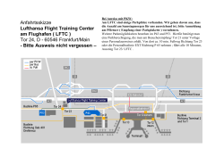 Anfahrtsskizze Lufthansa Flight Training Center am Flughafen