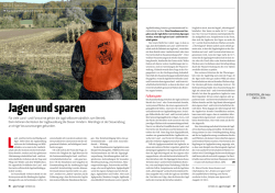Jagen und sparen - Dr. Marcel Gerds