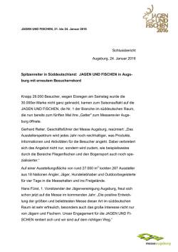 JAGEN UND FISCHEN in Augs - Fischereiverband Schwaben
