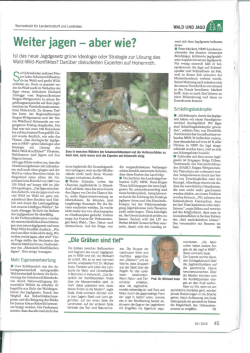 Weiter jagen — aber wie?