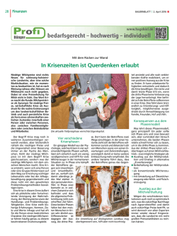 In Krisenzeiten ist Querdenken erlaubt
