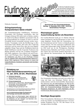 Gr&uuml;ngutsammlung: Kompostierbare S&auml;cke erlaubt! Rheintalsaal