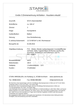 Gro&szlig;e 3 Zimmerwohnung mit Balkon