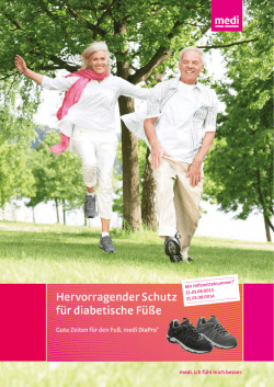 Hervorragender Schutz f&uuml;r diabetische F&uuml;&szlig;e