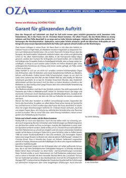 Hallux valgus - Orthop&auml;die Zentrum Arabellapark M&uuml;nchen