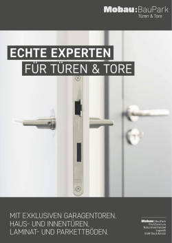 ECHTE EXPERTEN F&Uuml;R T&Uuml;REN & TORE