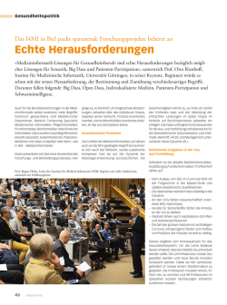 Echte Herausforderungen