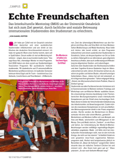 Echte Freundschaften - Universit&auml;t Osnabr&uuml;ck