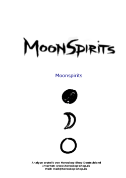Moonspirits die besondere Mond Analyse