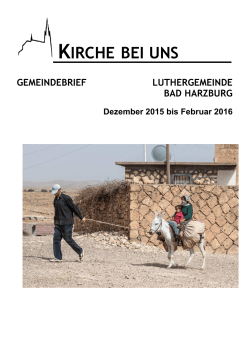 Gemeindebrief 1/2016 - Ev.-luth. Kirchengemeinde Martin Luther
