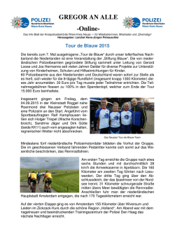 Gregor an alle - Tour de Blauw