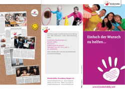 Einfach der Wunsch zu helfen&hellip;