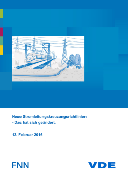 Neue Stromleitungskreuzungsrichtlinien