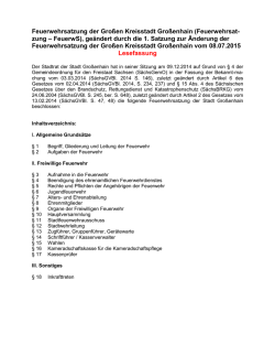 Feuerwehrsatzung Lesefassung 080715 (291,5 KiB)