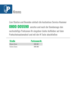 Zum Starten und Beenden einfach die kostenlose Service