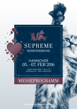 messeprogramm - Heimtiermesse Hannover