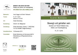 Bewegt und gehalten sein