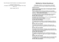 Meditativer Sterberosenkranz