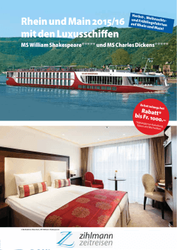 Rhein und Main 2015/16 mit den Luxusschiffen MS William
