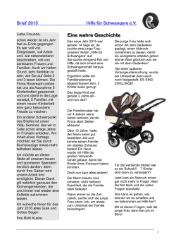 Eine wahre Geschichte - Hilfe f&uuml;r Schwangere e.V.