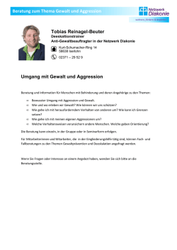 Beratung Gewalt und Aggression