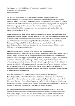 Ausgabe vom 17.07.2015, Seite 8 / Ansichten In schlechter Tradition