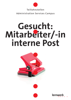 in interne Post - Verein Lernwerk