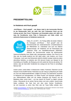 PRESSEMITTEILUNG