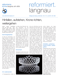 Hinfallen, aufstehen, Krone richten, weitergehen