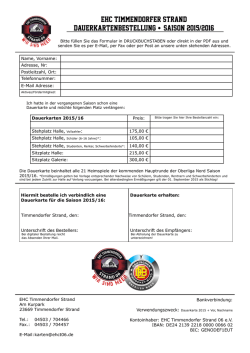 Formular herunterladen! - EHC Timmendorfer Strand 06 eV