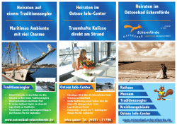 Heiraten im Ostsee Info-Center Traumhafte Kulisse direkt am Strand