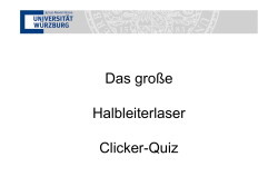 Clicker Quiz 1