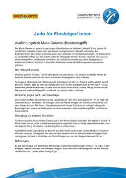 Judo f&uuml;r Einsteiger/-innen