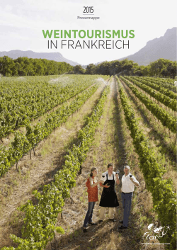 Pressemappe Weintourismus Frankreich