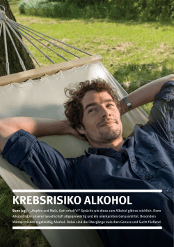 krebsrisiko alkohol - Deutsche Krebshilfe