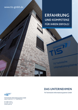 erfahrung - TIS GmbH
