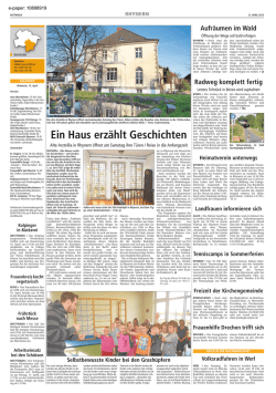Ein Haus erz&auml;hlt Geschichten