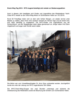Dreck-Weg-Tag 2016 - Wiesbadener Yacht