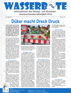 D&uuml;ker macht Dreck Druck - Wasser