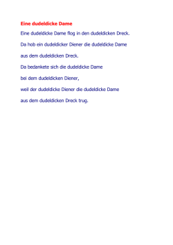 Eine dudeldicke Dame