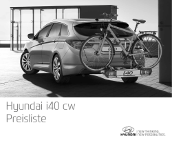 Hyundai i40 cw Preisliste