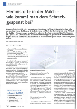 Hemmstoffe in der Milch