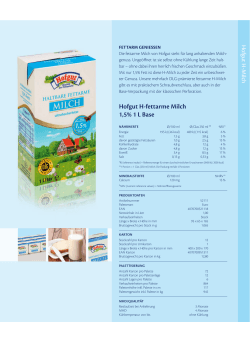 Hofgut H-fettarme Milch 1,5% 1 L Base