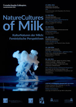 KulturNaturen der Milch: Feministische Perspektiven