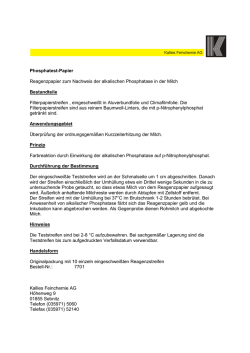 Phosphatest-Papier Reagenzpapier zum Nachweis der alkalischen