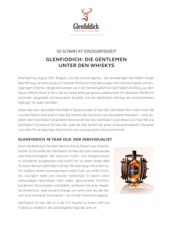 GlenFiddich: Die Gentlemen unter den Whiskys