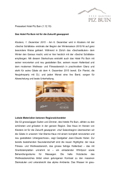 PDF - Hotel Piz Buin Klosters