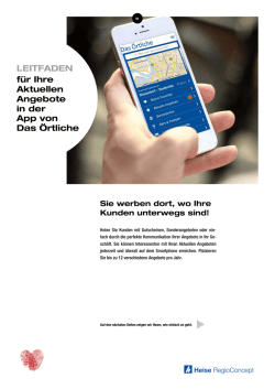 LEITFADEN für Ihre Aktuellen Angebote in der App von Das Örtliche