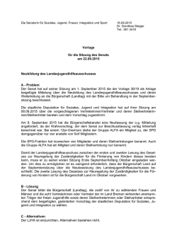 Der Senator für Arbeit, Frauen, Gesundheit,