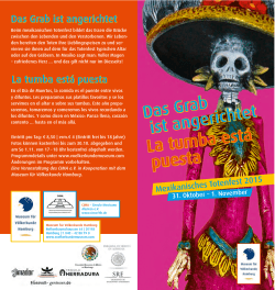 totenfest_2015 flyer.indd - Deutsch Mexikanische Gesellschaft eV